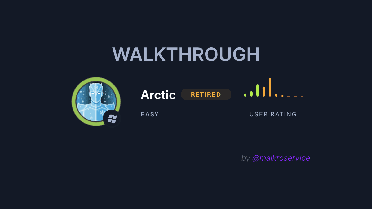 Hack The Box Arctic - Walkthrough